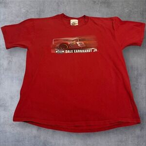 Y2K NASCAR Dale Earnhardt Jr Winners Circle‎ XL Shirt Red